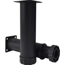 Mikasso 4 Adet 15 cm Lüks Ayarlanabilir Metal Kanepe Baza Ayak Dolap Robot Süpürge Koltuk Yükseltici Ayak Si