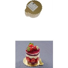 Mikasso Dilim Yuvarlak Pasta Altlığı Kalın Mendil 100 Adet Gold 11 cm Gold 100 x 150