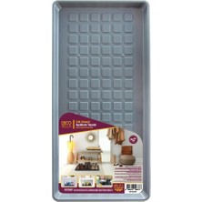 Mikasso Çok Amaçlı Ayakkabı Tepsisi Organizer Dolap Içi Tepsi Plastik Gri