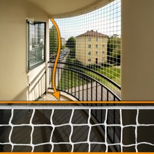 Morilu Güvenlik Filesi 5 cm Göz 4mm Ip - Balkon Raf Merdiven Güvenlik Ağı