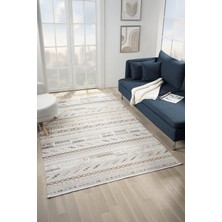 Cotto Home Armony AR005A Renkli Halı Modern Desen Akrilik Pamuk Taban Tozu Az Salon Halısı Yatak Odası Koridor