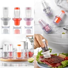 Mikasso Silikon Hazneli Fırçalı Yağ Dağıtma Silikon Yağdanlık Damlalık, Seyahat, Mangal, Piknik, Dağcılık Be