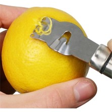 Mikasso Portakal Limon Kabuk Çizici Soyucu Portatif Soyma Bıçağı