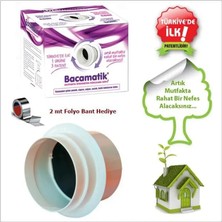 Mikasso Aspiratör Davlumbaz Baca Klapesi Koku Önleyici Klape