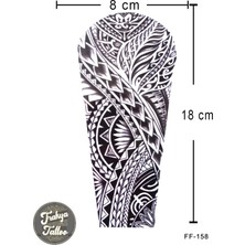 Trakya Tattoo Geçici Dövme 1-2 Hafta Kalıcı Yarım Kol Maori