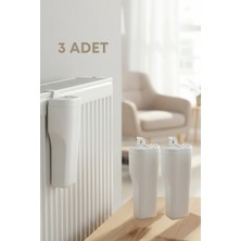 Mikasso 3 Adet Kalorifer Petek Suluğu, Oda Nemlendirici Kalorifer Suluğu, Radyatör Petek Deco Beyaz Tr