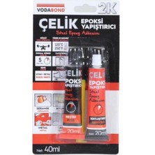 Mikasso Seramik Ahşap Metal Plastik Cam Çelik Epoksi Yapıştırıcı 20+20 ml