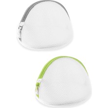 Mikasso Sütyen Yıkama Filesi 2 Adet Ezilme Önleyici Fermuarlı Kirli Çamaşır Torbası Filesi Valiz Organizer T