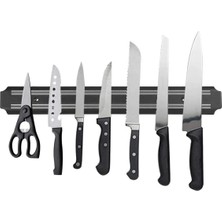 Mikasso Mıknatıslı Bıçak Askısı 55 cm Paslanmaz Çelik Manyetik Tutucu Mutfak Düzenleyici Dekoratif Aparat Çe