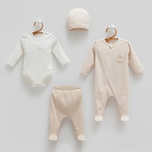 Caramell 4'lü Bebek Hastane Çıkış Seti 1545