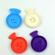 Mikasso Renkli Tatlı Pasta Salep Kahve Süsleme Şablonları Seti 4 Adet Beyaz