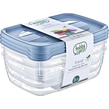Mikasso 3 x 1,2 Lt. Trend Saklama Kabi Plastik Turuncu