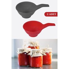 Mikasso (2ADET)PRATIK Kışlık Kavanoz Hunisi Konserve Reçel Salça Doldurma Hunisi Geniş Ağız Konserve Kavanoz