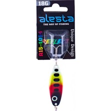 Alesta Reflect 18G Siyah/kırmızı/sarı/beyaz Noktalı Glow