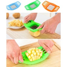 Mikasso Pratik Kare Patates Dilimleyici Turkuaz