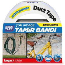 Mikasso Duct Tape Tamir Bandı Bez Bant Beyaz EN:48MM BOY:50MT