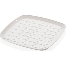 Mikasso Silikon Bulaşık Kurutmalık Buzdolabı Difriz Örtüsü Qlux Çok Amaçlı Kurutmalık L-00785 Silikon Krem