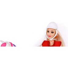 NessiWorld Jasmine Atlı Bebek Beyaz-Pembe