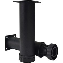 Mikasso 4 Adet 12 cm Lüks Ayarlanabilir Metal Kanepe Baza Ayak Dolap Robot Süpürge Koltuk Yükseltici Ayak Si