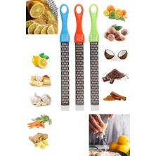 Mikasso Uzun Limon Peynir Sarımsak Rendesi Uzun Rende Pratik Sebze Meyve Kabuk Detoks Rendesi Plastik