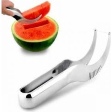 Mikasso Paslanmaz Çelik Karpuz Kavun Dilimleyici Doğrayıcı Bıçak Paslanmaz Çelik