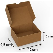 Mikasso 12X9,5X5 - 25 Adet Kesimli Kutu - Internet ve Kargo Kutusu Esmer Belirtilmemiş