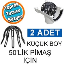 Mikasso Yaprak Tutucu Gider Pislik Tutucu 2 Adet 50 Lik Pimaş Boru Için Ahtapot Oluk Tutucu Plastik Küçük