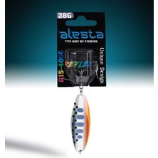 Alesta Reflect 28G Beyaz/gri/turuncu Noktalı