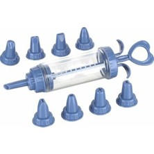 Mikasso Qlux Pasta Kek Süsleme Aparatı Krema Sıkma Pompası 9 Uçlu Plastik