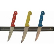 Mikasso Mutfağınız Için Manyetik Mıknatıslı Bıçak Askısı Askı Aparatı Plastik 10 x 15 Çok Renkli