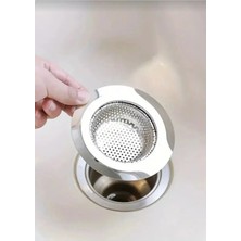 Mikasso 9 cm Paslanmaz Çelik Mutfak Lavabo Süzgeci Tıkanmayı Önleyici Drenej Tıpası Paslanmaz Çelik