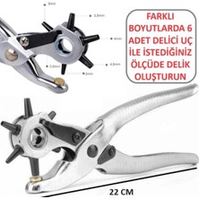 Mikasso Metal Kemer Delme Pensesi Delici Delik Açma Çıt Çıt Pense Deri Çanta Kıyafet Delik Açıcı Makinası