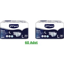 Canped Gece Belbantlı Hasta Bezi 60 Adet