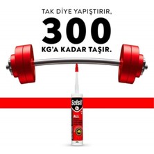 Mikasso Seldil Ultra Tack Usta Serisi Korniş Yapıştırıcı 290 ml Beyaz Beyaz