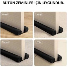 Mikasso Kapı Altı Isı Yalıtım Süngeri Çift Yönlü Rüzgar Ses Böcek Önleyici 2 Adet Sünger