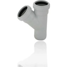 Mikasso Y Çatal Tek Çatal Pvc Pis Su Boru 70X50