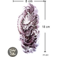 Trakya Tattoo Geçici Dövme 1-2 Hafta Kalıcı Yarım Kol Ejderha