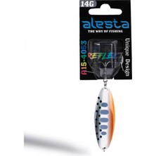 Alesta Reflect 14G Beyaz/gri/turuncu Noktalı Glow