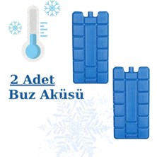 Mikasso Pratik Buz Aküsü Seti Buz Kasedi Ice Box Buz Kalıbı--2 Adet Plastik