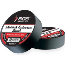 Mikasso 2950 Siyah Elektrik Izolasyon Bandı 80°c Dayanıklı ( 5 Adet ) Siyah