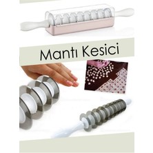 Mikasso 9 Bıçaklı Pratik Merdane Mantı Kesme Aparatı Çelik