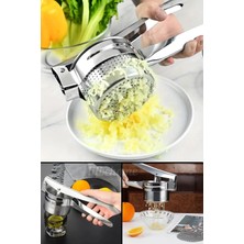 Mikasso Patates Ezici Press Meyve Nar Sıkacağı Patates Püre Yapıcı Mutfak Hazneli Çelik Mevye Limon Sıkacak