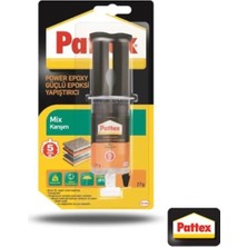 Mikasso Power Epoxy Mix Güçlü Enjektörlü Çiftli Yapıştırıcı 27 gr