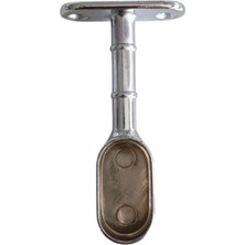 Mikasso Oval Ayaklı Kapalı Askı Borusu Flanşı Mobilya Oval Boru Flanşı(2 Adet)Iç Ölçüleri EN:15MM BOY:25MM)