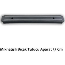 Mikasso Mıknatıslı Bıçak Tutucu Bıçak Askılığı Mutfak Aparatı (33 Cm) Çelik