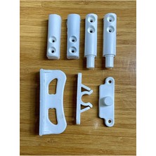 Mikasso Pvc Sineklik Menteşesi Çıt Çıt Tutacak ve Vidaları Menteşeli Eva / Pvc