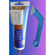 Mikasso 2'li Set Fayans Arası Kahverengi Hazır Derz Boyama Dolgusu + Derz Kazıyıcı Temizleyici Kahverengi