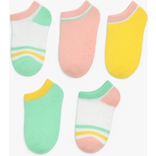 Solde 5'li Renkli Patik Bebek Çorap Seti – Kaydırmaz Tabanlı