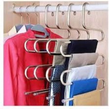 Mikasso Dolap Içi 5 Kat Katlı Pantolon Eşarp Şal Askısı Metal Pembe Tr