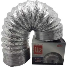 Mikasso Göktürkler Günlüler Çelik Telli Aspiratör Davlumbaz Borusu 127 mm 2 Metre